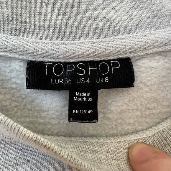 Topshop Gray Crewneck - Picture 4 of 4
